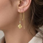 گوشواره بخیه آویز ونکلیف